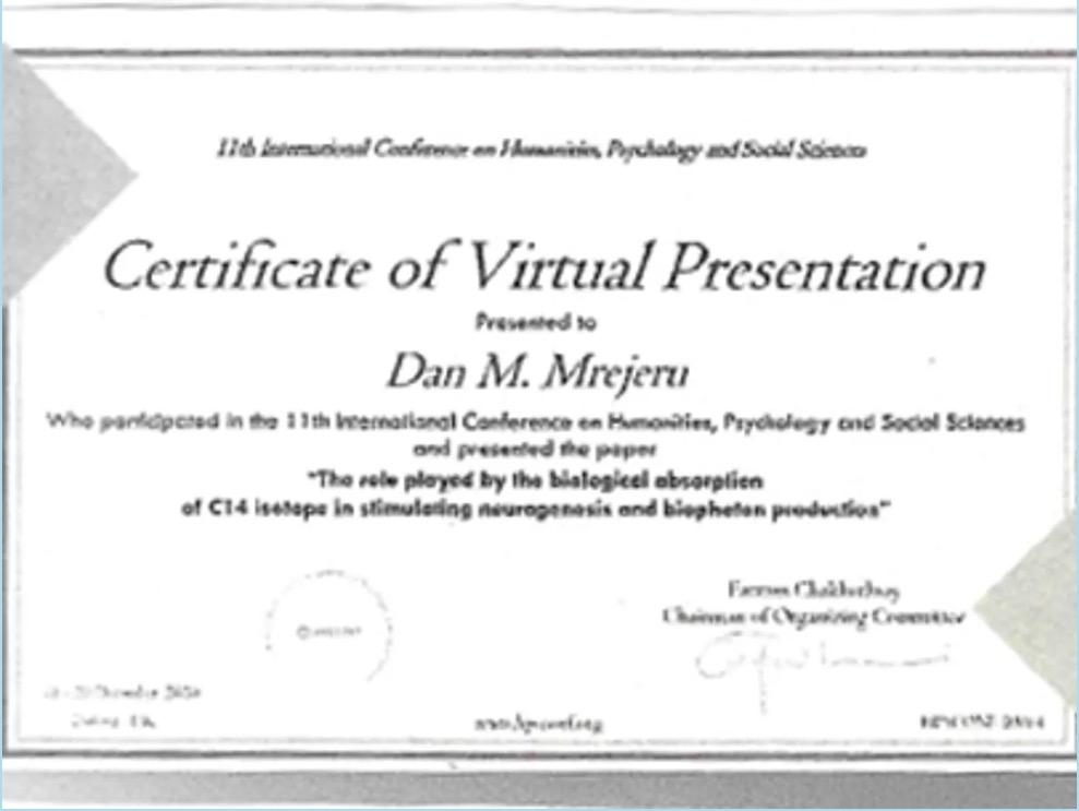 Conference Certificate 3